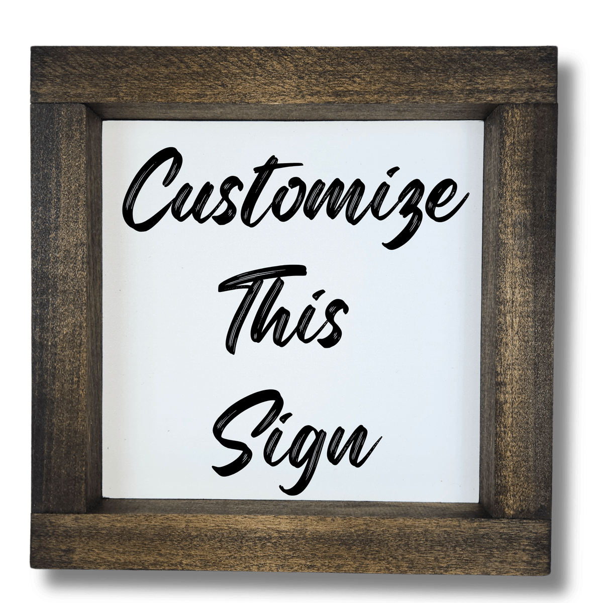 Framed Wood Sign 1:1